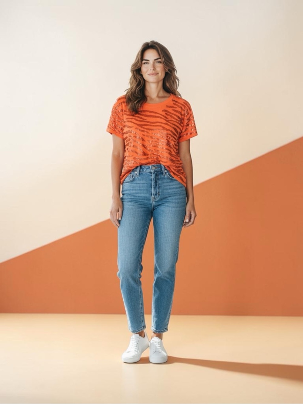 Sequined Tiger Shirt